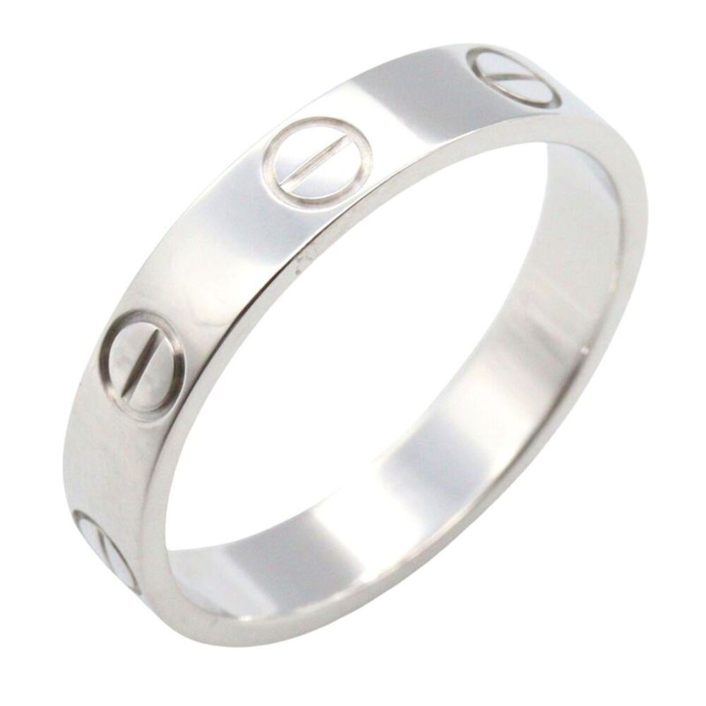 Cartier Mini Love Ring K18 White Gold